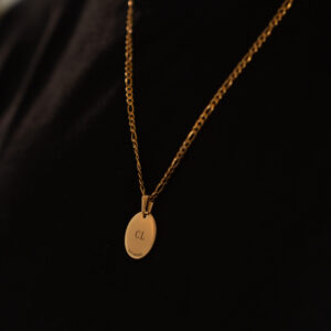 collier homme personnalisé chaîne plate