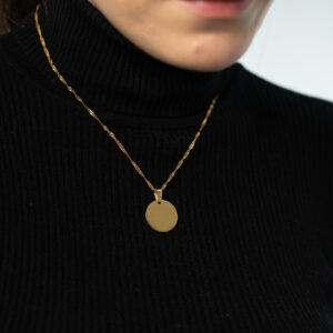 Collier Présence personnalisé doré