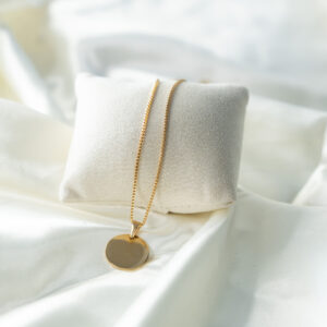 Collier Ligne personnalisé homme doré