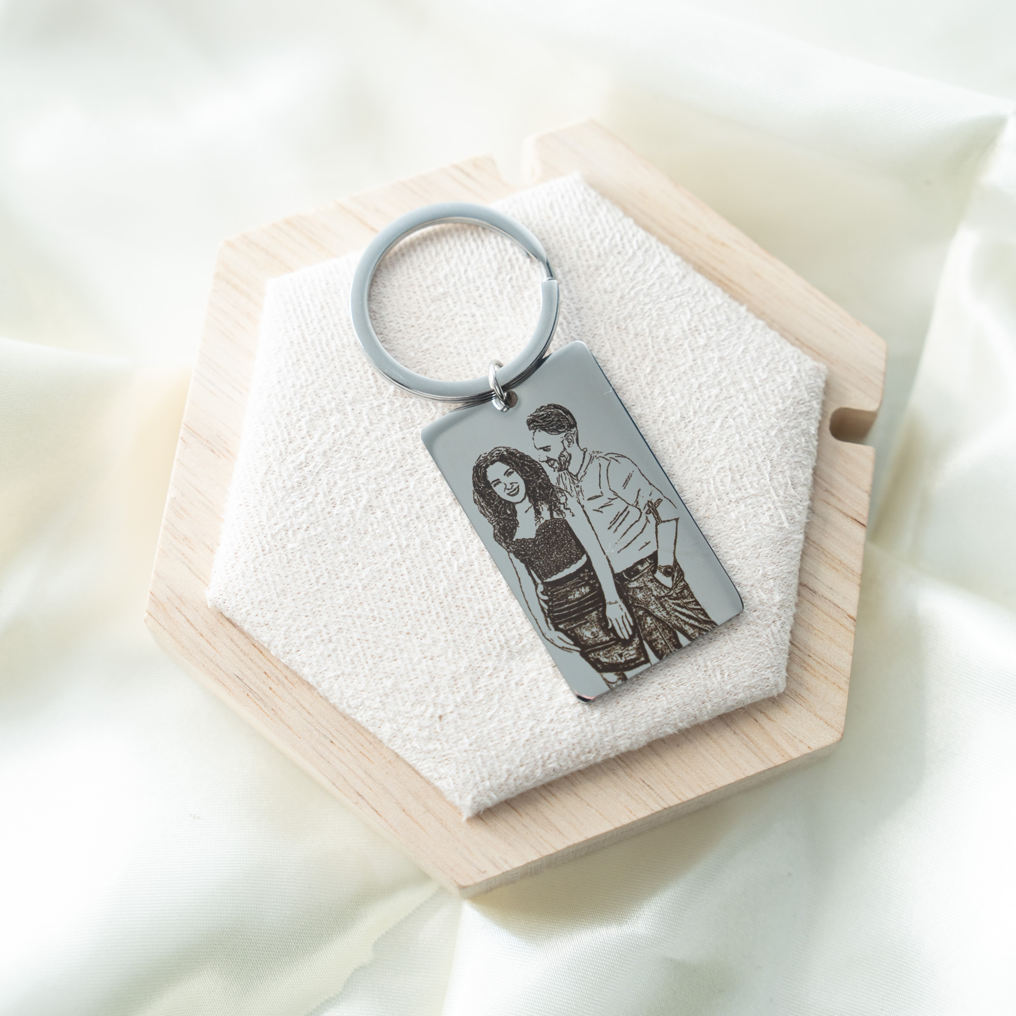 Porte-clés Mémoire argenté