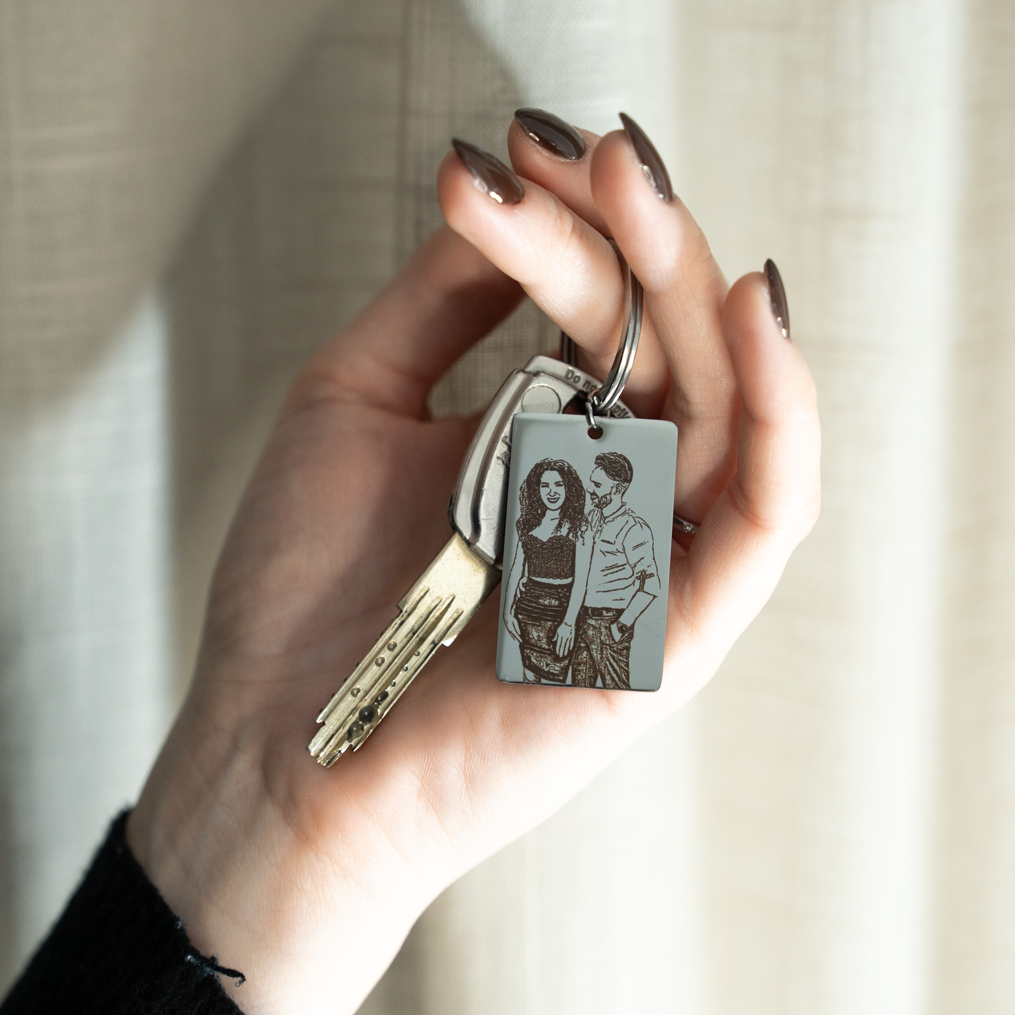 Porte-clés Mémoire argenté