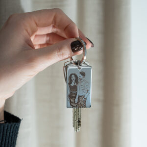 Porte-clés Mémoire argenté