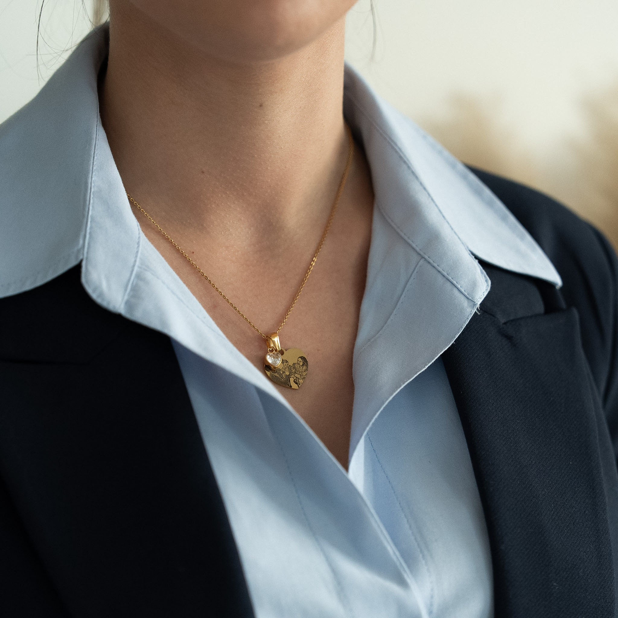 Collier Essence coeur personnalisé